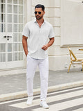 Casual Simple Button Down Shirt (US Only) Shirts coofandy