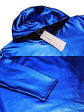 Casual Metallic Shiny Hoodie (US Only) Hoodies coofandy