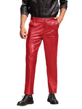 Stylish Metallic Shiny Pants Pants coofandy