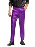 Stylish Metallic Shiny Pants Pants coofandy