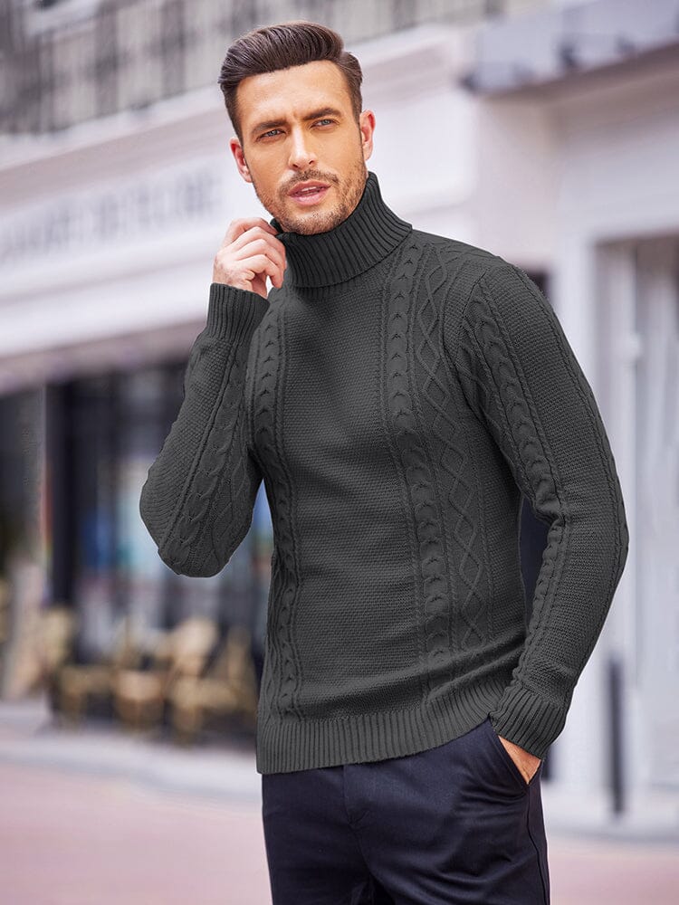 Coofandy Classic Turtleneck Sweater Aaslim Fit Coofandy