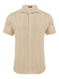 Cotton Relaxed Fit Beach Shirt (US Only) Shirts coofandy