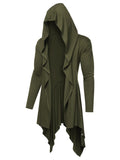 Casual Lightweight Hooded Cardigan (US Only) Cardigans coofandy Army Green XS