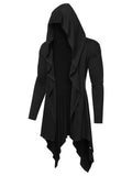 Casual Lightweight Hooded Cardigan (US Only) Cardigans coofandy Black XS