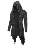 Casual Lightweight Hooded Cardigan (US Only) Cardigans coofandy Dark Grey XS