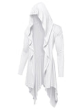 Casual Lightweight Hooded Cardigan (US Only) Cardigans coofandy White XS