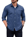 Classic Fit Denim Shirt (US Only) Shirts coofandy Denim Blue S