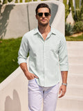 Casual Striped Button Up Shirts (US Only) Shirts coofandy