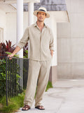 Casual Linen 2 Piece Beach Set (US Only) Sets coofandystore Khaki S