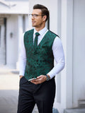 Paisley Vest Tux Set (US Only) Vest coofandy