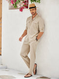 Cozy Cotton Linen Shirt Sets (US Only) Sets coofandy