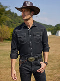 Western Cowboy Style Cotton Shirt (US Only) Shirts coofandy
