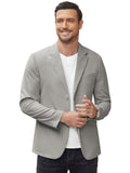 Loose Fit Two Button Casual Blazer (US Only) Blazer coofandy Light Grey S