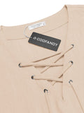 Casual Breathable Lace Up Shirt (US Only) Shirts coofandy