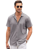 Casual Wrinkle Free Shirt (US Only) Shirts coofandy Light Grey S