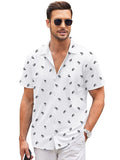 Soft Wrinkle Free Floral Shirt (US Only) Shirts coofandy White S