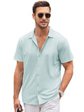Casual Wrinkle Free Shirt (US Only) Shirts coofandy Light Blue S