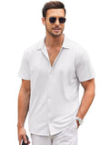 Casual Wrinkle Free Shirt (US Only) Shirts coofandy White S