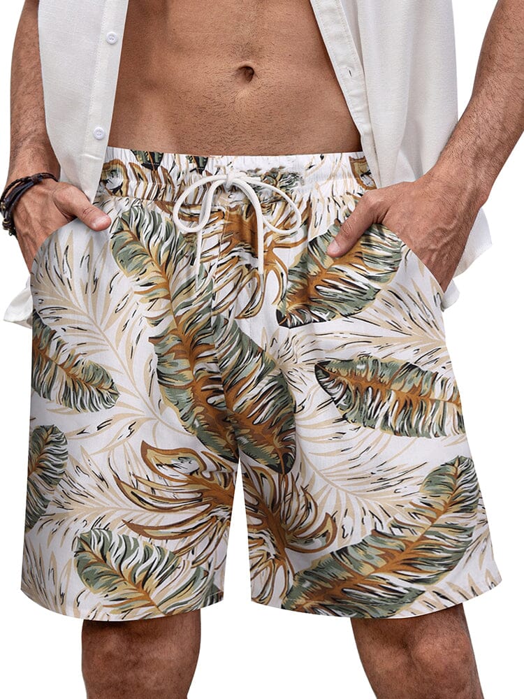 Hawaiian Quick Dry Flower Shorts (US Only) Shorts coofandy PAT9 S 