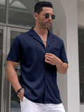 Leisure Wrinkle Free Cuban Shirt (US Only) Sets coofandy