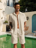 Casual Waffle Shirt Holiday Set (US Only) Sets coofandy