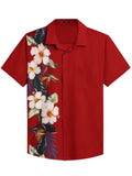 Stylish Hawaiian Floral Shirt (US Only) Shirts coofandy Red - Floral S