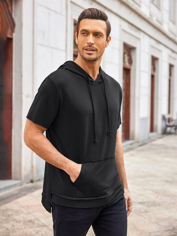 Casual Lightweight Athletic Hoodie (US Only) Hoodies coofandy Black S