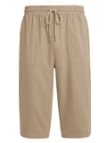 Casual Linen 3/4 Beach Yoga Shorts (US Only) Shorts coofandy