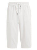 Casual Linen 3/4 Beach Yoga Shorts (US Only) Shorts coofandy