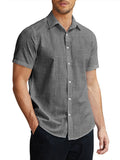 Classic Pure Cotton Button Up Shirt (US Only) Shirts coofandy Black S