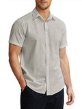 Classic Pure Cotton Button Up Shirt (US Only) Shirts coofandy Grey S