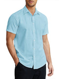 Classic Pure Cotton Button Up Shirt (US Only) Shirts coofandy Light Green S
