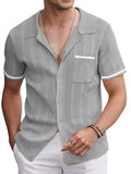 Casual Breathable Knit Top (US Only) Shirts coofandy