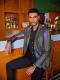 Stylish Metallic Blazer Jacket (US Only) Blazer coofandy