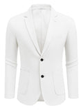 Casual Knitted Blazer Suit Jacket (US Only) Blazer coofandy White S