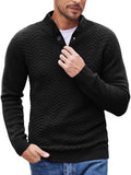 Casual Cable Knit Henley Sweater Shirts coofandy