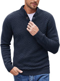Casual Cable Knit Henley Sweater Shirts coofandy