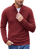 Casual Cable Knit Henley Sweater Shirts coofandy