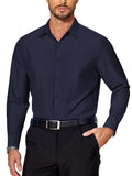 Premium Wrinkle Free Dress Shirt (US Only) Shirts coofandy Navy Blue S