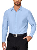 Premium Wrinkle Free Dress Shirt (US Only) Shirts coofandy Light Blue S