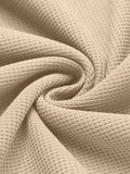 Classic Leisure Waffle Knit Hoodie (US Only) Hoodies coofandy