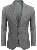 Classic Two Button Suit Jacket (US Only) Blazer coofandy