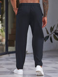 Simple Elastic Waist Slack Pants (US Only) Pants coofandy