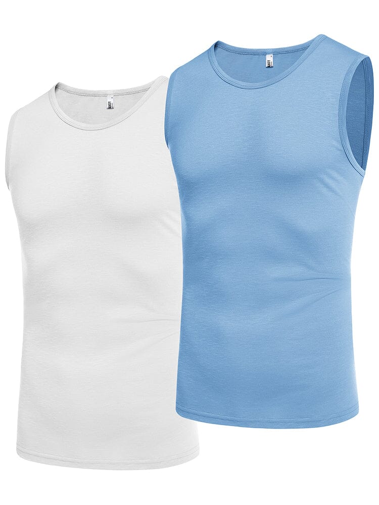 Casual Soft 2-Pack Gym Tank Top Tank Tops coofandy 