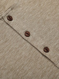 Casual Basic Solid Henley Shirt (US Only) Shirts coofandy