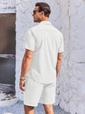 Soft Cuban Shirt Shorts Set (US Only) Sets coofandy