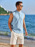 Casual Lightweight Henley Tank Top (US Only) Tank Tops coofandy