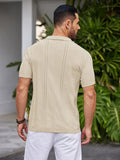 Casual Breathable Knit Beach Shirt Shirts coofandy