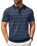 Classic Solid Color Knit Polo Shirt (US Only)