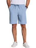 Casual Elastic Waist Shorts (US Only) Shorts coofandy Clear Blue S